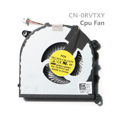 Dell XPS 15 9550 precision 5510 CPU Fan original 0RVTXY Dell XPS 15 9550 precision 5510 CPU Fan original 0RVTXY