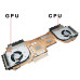 MSI MS1831 Stealth 18 HX AI A2XW N529 N530 CPU GPU Fan heatsink original